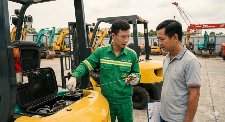 cho thuê xe nâng 2.5 tấn