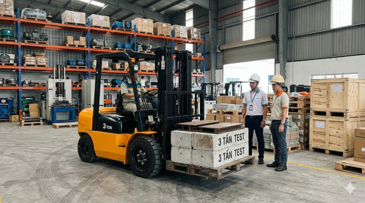 xe nâng nissan 3 tấn cũ