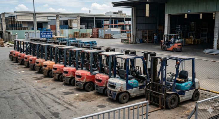 xe nâng số sàn cũ