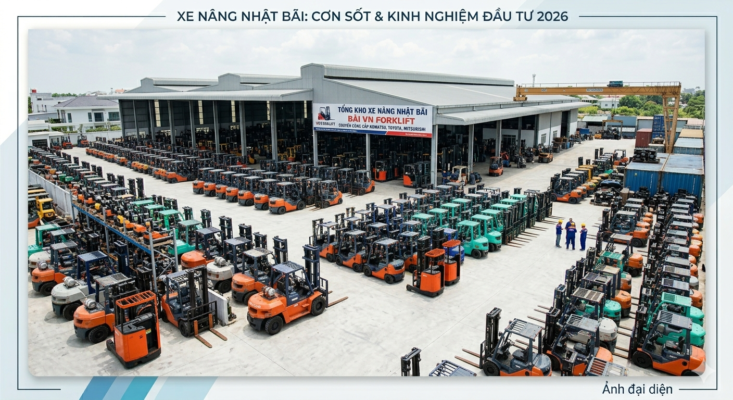 xe nâng Nhật bãi