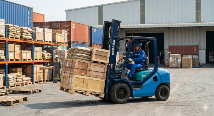 xe nâng 3 tấn cũ