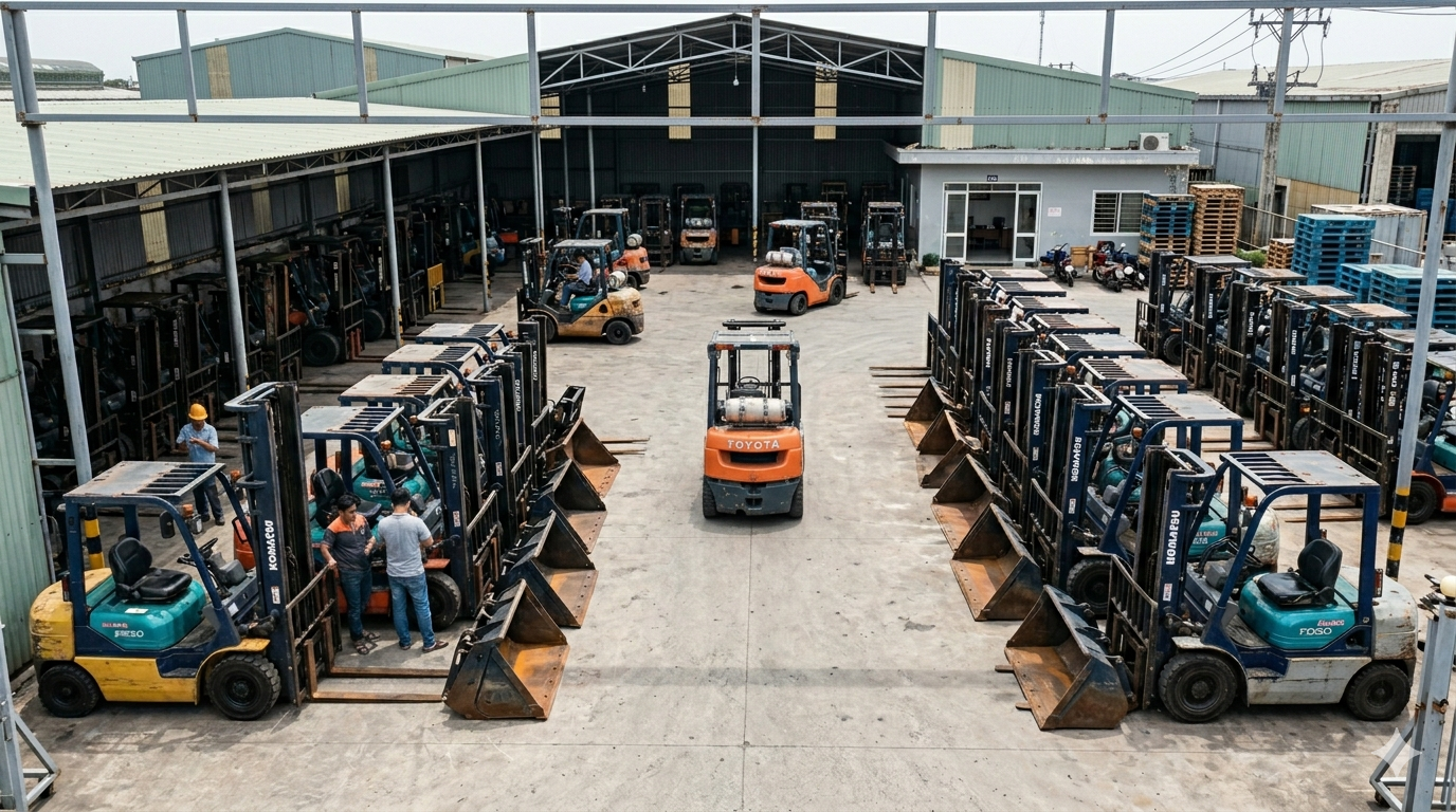 xe nâng gật gù cũ